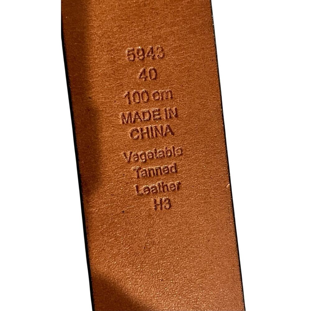 Coach Men's Black Leatherware Jeans Belt - Size 40 NWT - Picture 6 of 6